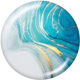 20MM  Pattern  Print   glass  snaps buttons  Beach Ocean