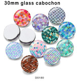 10pcs/lot  color  pattern  glass picture printing products of various sizes  Fridge magnet cabochon