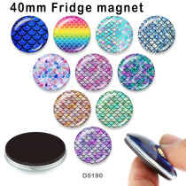 10pcs/lot  color  pattern  glass picture printing products of various sizes  Fridge magnet cabochon