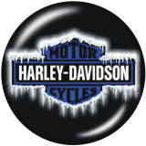 Painted metal 20mm snap buttons charms  Harley Motors car Print