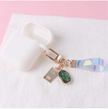 Symphony retro pink gemstone keychain personality alloy listing color belt accessories bag pendant