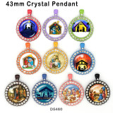 10pcs/lot  Merry Christm  glass picture printing products of various sizes  Fridge magnet cabochon