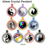 10pcs/lot  Tai Chi  glass picture printing products of various sizes  Fridge magnet cabochon