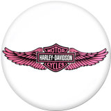 Painted metal 20mm snap buttons charms  Harley Motors car Print