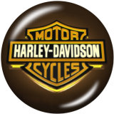 Painted metal 20mm snap buttons charms  Harley Motors car Print