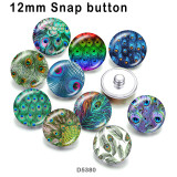 10pcs/lot  Feather  glass picture printing products of various sizes  Fridge magnet cabochon