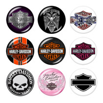 Painted metal 20mm snap buttons charms  Harley Motors car Print