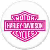 Painted metal 20mm snap buttons charms  Harley Motors car Print