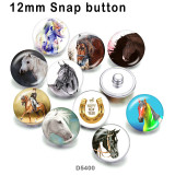 10pcs/lot  Horse  glass picture printing products of various sizes  Fridge magnet cabochon