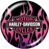 Painted metal 20mm snap buttons charms  Harley Motors car Print