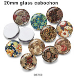 10pcs/lot  pattern  glass picture printing products of various sizes  Fridge magnet cabochon