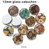 10pcs/lot  pattern  glass picture printing products of various sizes  Fridge magnet cabochon