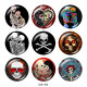 20MM  Halloween  Print   glass  snaps buttons