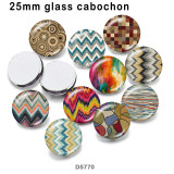 10pcs/lot  pattern  glass picture printing products of various sizes  Fridge magnet cabochon