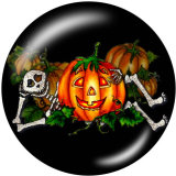 20MM Halloween   Print   glass  snaps buttons