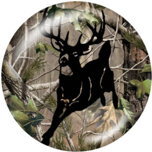 20MM  Deer  Print   glass  snaps buttons