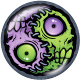 20MM  Halloween  eye  Print   glass  snaps buttons