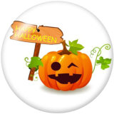 20MM  Halloween  Print   glass  snaps buttons