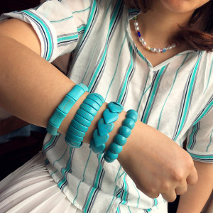 Turquoise bracelet retro fashion jewelry men and women bracelets