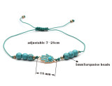 12pcs/lot summer beach turquoise sea turtle starfish tree of life love butterfly gold adjustable braided bracelet