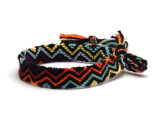 LGBT Cross-stitch thread bohemian rainbow color braided friendship bracelet ethnic style durable hand rope braided bracelet