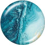 20MM Beach  pattern  Print   glass  snaps buttons