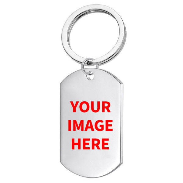 Customize the pattern you want Stainless steel printing pattern  Keychain