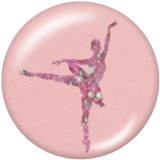 20MM  dance  Print   glass  snaps buttons