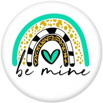 20MM  Be Kind  Blessed  Print   glass  snaps buttons