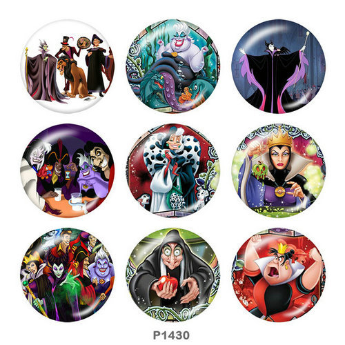 20MM  Halloween   Print   glass  snaps buttons