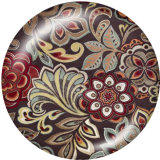 20MM  Pattern  Print   glass  snaps buttons