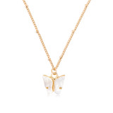 Fashion all-match necklace color butterfly alloy necklace