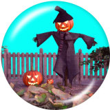 20MM Scarecrow  Halloween  Print   glass  snaps buttons