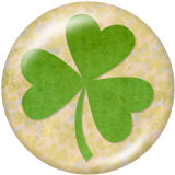 Painted metal snaps 20mm  charms  Dance  Clover   Print
