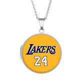 20 styles Stainless steel painted Phase box, chain length 60cm, diameter 2.7cm Marvel Basketball Kobe Emoticon Cartoon