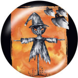 Painted metal snaps 20mm  charms  Halloween   Print