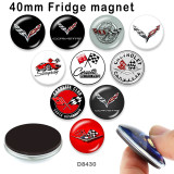 10pcs/lot  Car sign   glass picture printing products of various sizes  Fridge magnet cabochon