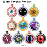 10pcs/lot  Halloween  glass picture printing products of various sizes  Fridge magnet cabochon