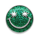 20MM  Smiley  multiple colour Enamel snap buttons