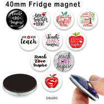 10pcs/lot  love  words  glass picture printing products of various sizes  Fridge magnet cabochon