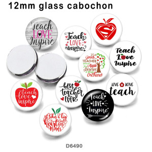 10pcs/lot  love  words  glass picture printing products of various sizes  Fridge magnet cabochon