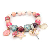 Natural stone shell beach ladies bracelet beaded bracelet