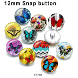 10pcs/lot  Butterfly  glass picture printing products of various sizes  Fridge magnet cabochon