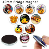 10pcs/lot  Halloween  glass picture printing products of various sizes  Fridge magnet cabochon