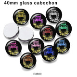 10pcs/lot  Car  glass picture printing products of various sizes  Fridge magnet cabochon