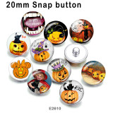 10pcs/lot  Halloween  glass picture printing products of various sizes  Fridge magnet cabochon