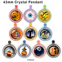 10pcs/lot  Halloween  glass picture printing products of various sizes  Fridge magnet cabochon