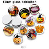 10pcs/lot  Halloween  glass picture printing products of various sizes  Fridge magnet cabochon