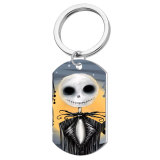 Stainless steel printing pattern Keychain