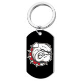 20 styles Stainless steel printing pattern Keychain 49mmX28mm